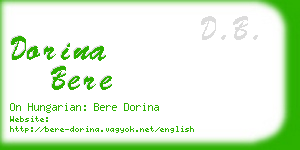 dorina bere business card